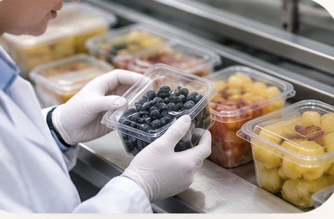 Inspección de frutas empacadas